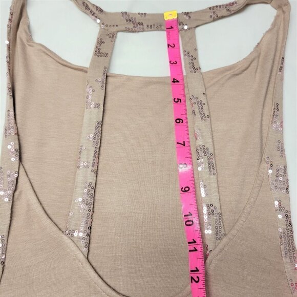Sexy Strapless Light Taupe Glitter Dress  Size S - Picture 10 of 12